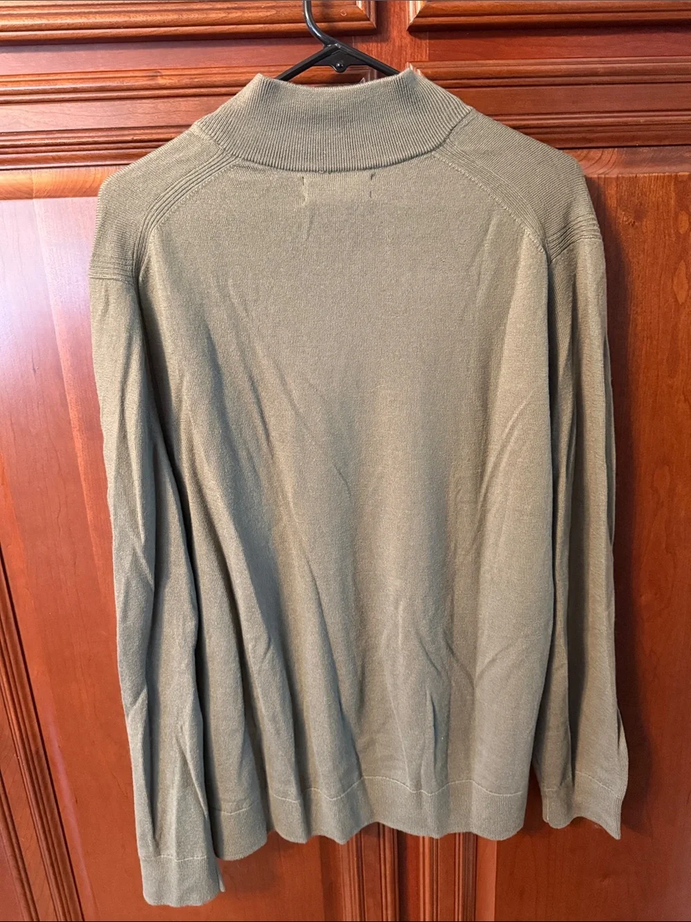 Banana Republic Men’s Olive Zip-Front Sweater